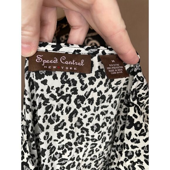 Sleeveless Dress Animal‎ Print Drawstring Waist Casual Summer - Picture 4 of 4